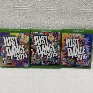 Lot of 3-XBOX ONE MJust Dance 2014, 2015, 2016
